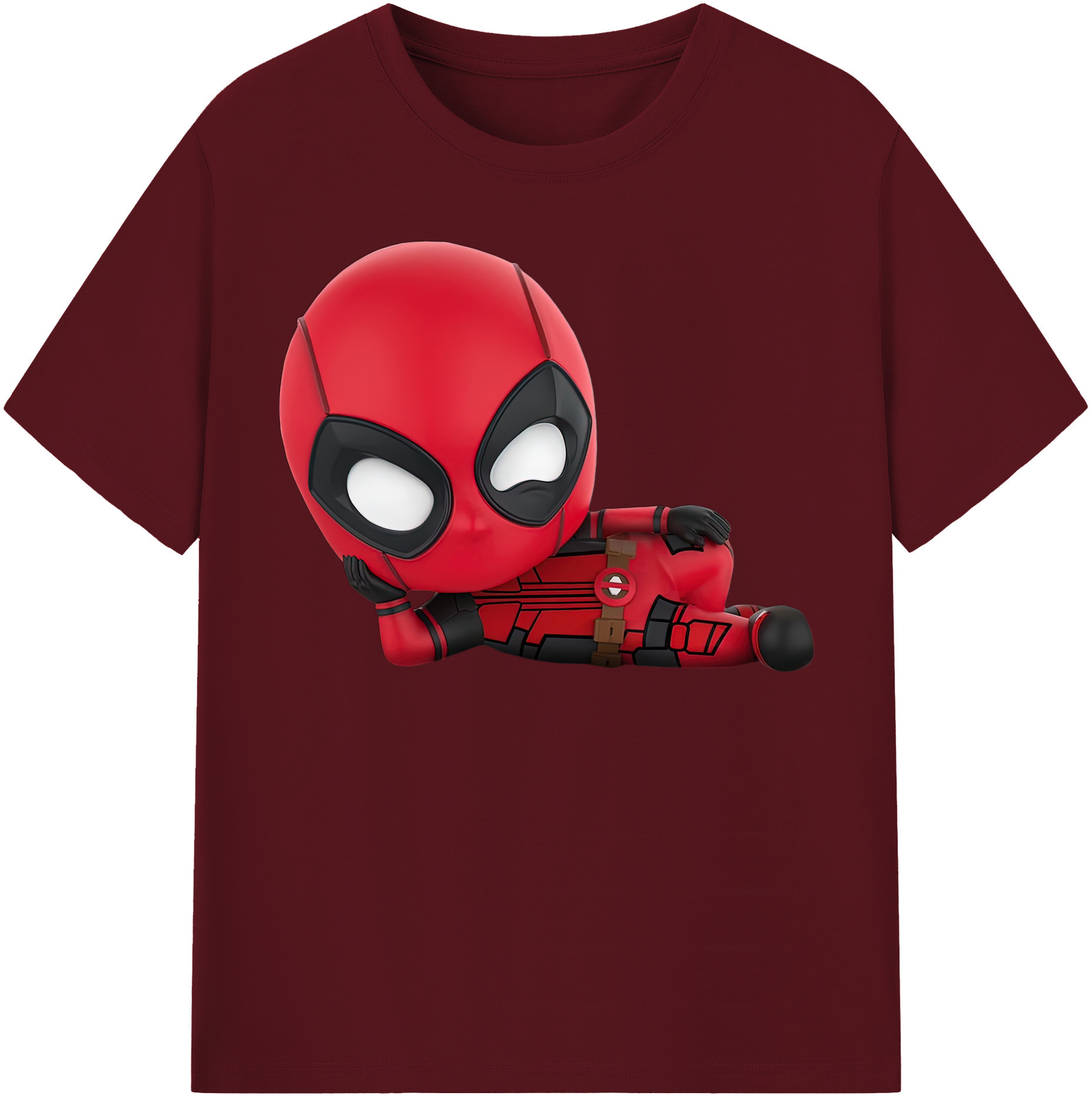 （画像用） Deadpool デッドプール 綿100％半袖Tシャツ（フロントプリント）